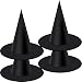SATINIOR 4 Packs Halloween Witch Hats Witch Costume Accessory for Halloween Party, Black