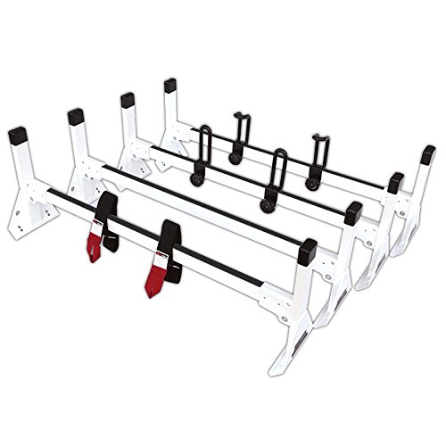 Vantech Aluminum H1 Rack 4 Bar System For A Gmc Savana 1996-On White #TOP1