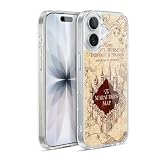 Head Case Designs Licenza Ufficiale Harry Potter The Marauder's Map Prisoner of Azkaban II Custodia in Gel [Protezione di Grado Militare] Compatibile con Apple iPhone 17 E Compatibile con MagSafe