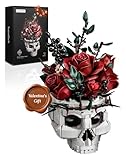 iATOM Skull and Roses Flower Bouquet Building Set