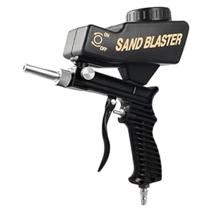 Portable Sandblasting Machine - Portable Power Sander,Handheld Sandblasting Equipment Rust Remover for Metal Paint Restoration Wood Polishing Furniture Varnish Work Industries