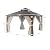 BELLEZE 12 x 12ft Hardtop Gazebo, Widen Pole Outdoor Canopy, Aluminium Frame Galvanized Steel Double Roof Waterproof Gazebo Tent with Nettings and Curtains for Patio, Backyard, Deck, Lawns, Garden