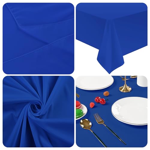 fani 10 Packs Royal Blue Tablecloth - 60 x 102 Inch for 6Ft Tables by fani - Used condition - Image 7