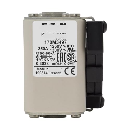 Fusible 170M3497 série Cube pour armoire électrique industrielle à extrémité plate