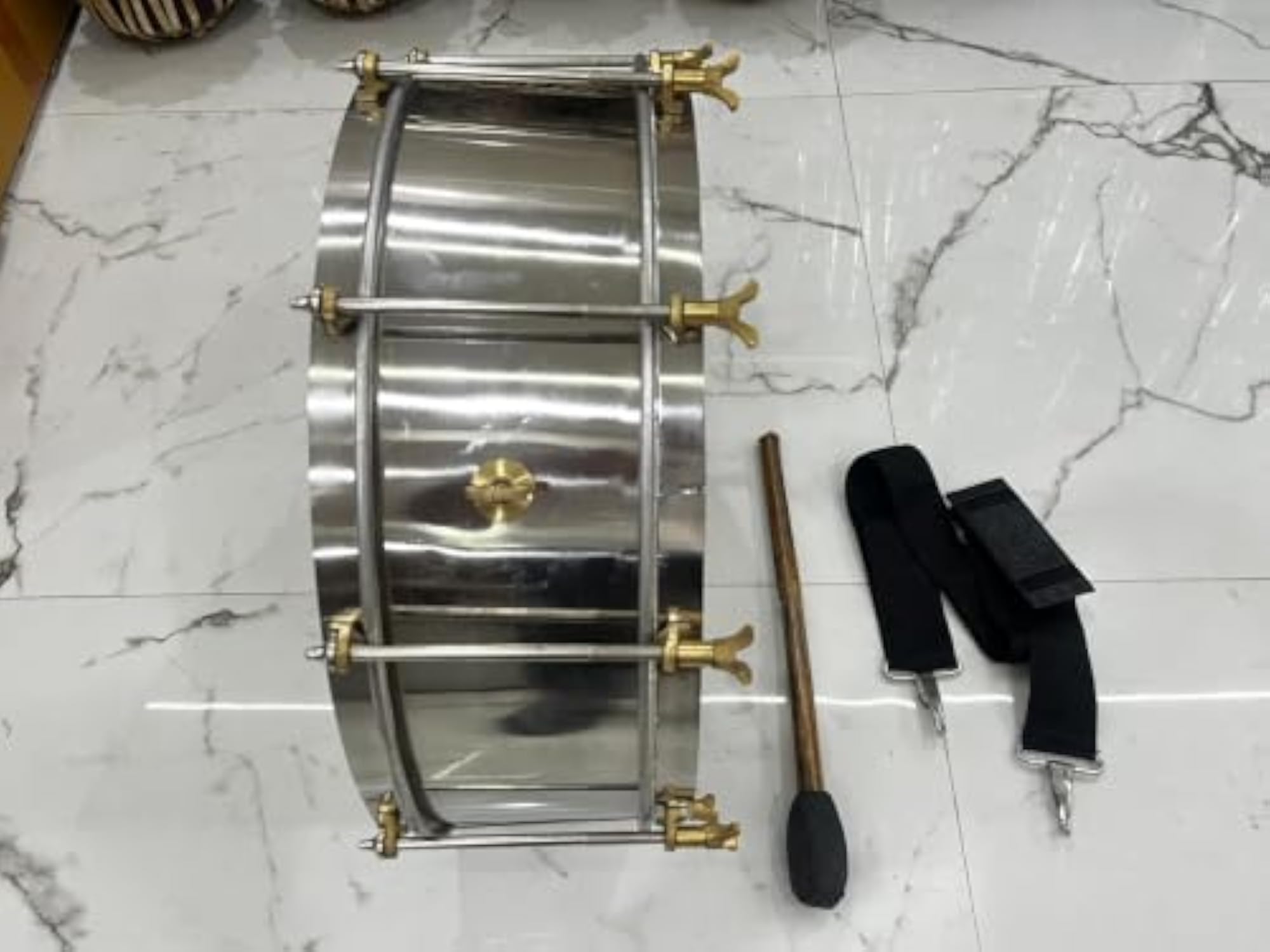 Heavy Fitting ARMY MODULE P.T Drum, 19.4'' Steel