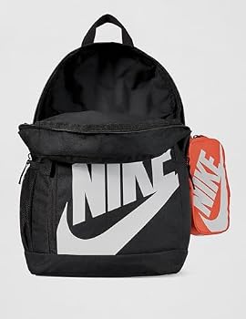 Nike Backpack (20 L, Older Children), Black/Orange/White, HJ4186-010, MISC Black/Orange/White, Einheitsgröße, Sports Sports & Outdoors