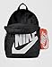 Nike Unisex Children's Backpack (20 L, Older Children) Backpack, Black/Orange/White, Einheitsgröße, Sports