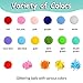 900 PCS Pom Poms, Multicolor Bulk Pom Poms Arts and Crafts, Soft and Fluffy Craft Pom Poms, Assorted Sizes Pompoms, for Arts and Craft Making Decorations