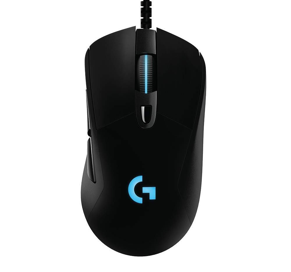 Logitech G403 Hero 25K Gaming Mouse Lightsync RGB Lightweight 87G 10G Optional Braided Cable 25 600 DPI Rubber
