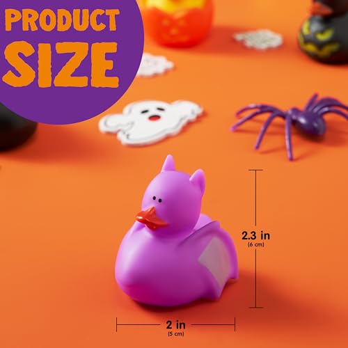 Image of JOYIN 18 PCS Halloween Rubber Ducks, Halloween Ducks for Halloween Goodie Bag Fillers, Rubber Duckies Baby Bath Toys for Halloween Party Favors Decorations, School Classroom Game Prizes