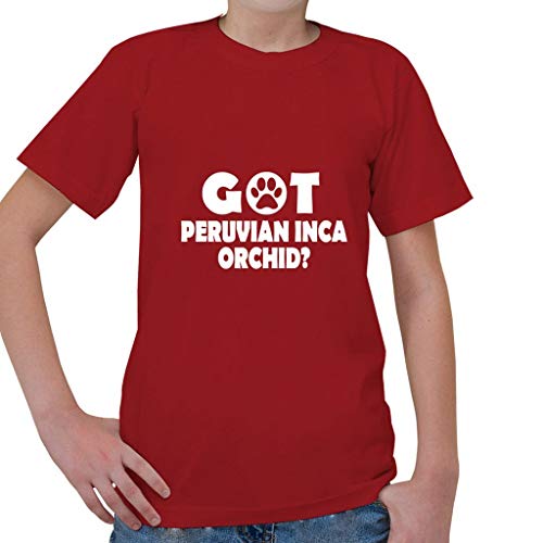 Custom Brother - GOT Peruvian INCA Orchid Dog Dogs Kids Short Sleeve T Shirt Red