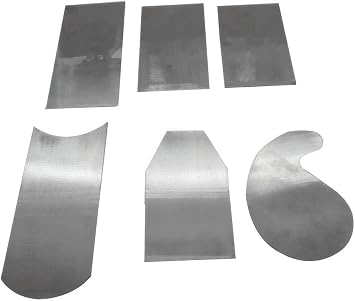 DEF Manganese Steel Cabinet Scrapers Tool, High-strength and Wear-resistant for Woodworking Scraper, Set of 6