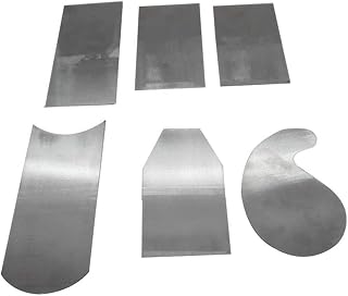 DEF Manganese Steel Cabinet Scrapers Tool, High-strength and Wear-resistant for Woodworking Scraper, Set of 6