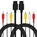 AV Composite Cable - 2.4M 9.5 Feet N64 AV Cable Composite Retro TV Audio Video Standard Cords Wire Cable for Nintendo 64 TV Games HDTV SNES Gamecube GC (2 Packs) by FENGWANGLI