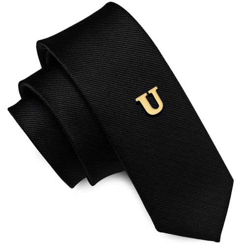 Image of HONEY BEAR Mens Womens Initial Alphabet Letter Lapel Pins Collar Badge Brooches for Business Wedding Graduation Gift Matte Gold 0.59 inches