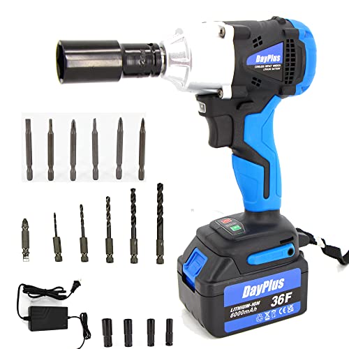 1/2 Zoll Kabelloser Schlagschrauber Akku-Schlagschrauber 18V 420 Nm Wiederaufladbarer 1X Lithium-Lonen-Batterie Elektrobohrmaschine Cover