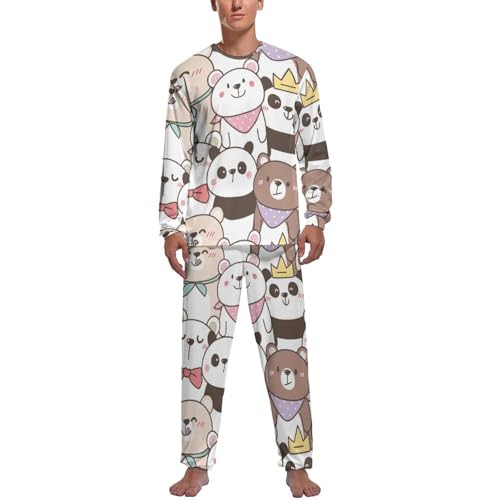 Pyjama homme manche longue et pantalon vêtements de nuit pour vos soirées détente à la maison