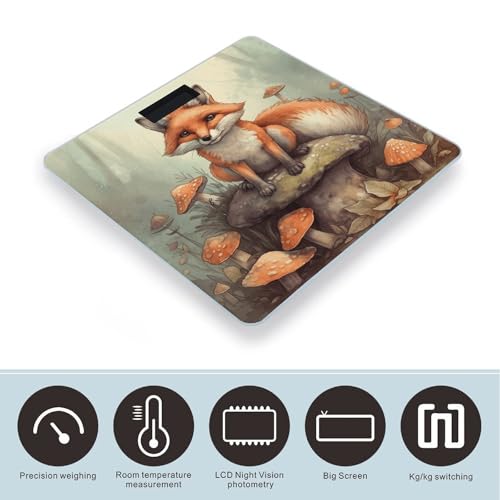 Báscula digital para baño con vidrio templado 26 x 26 cm miniatura 3