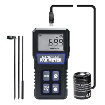 PAR Meter for Reef Tank Waterproof PAR Meter Aquarium IP68 Quantum Sensor PPFD Meter with Data Logger, 79