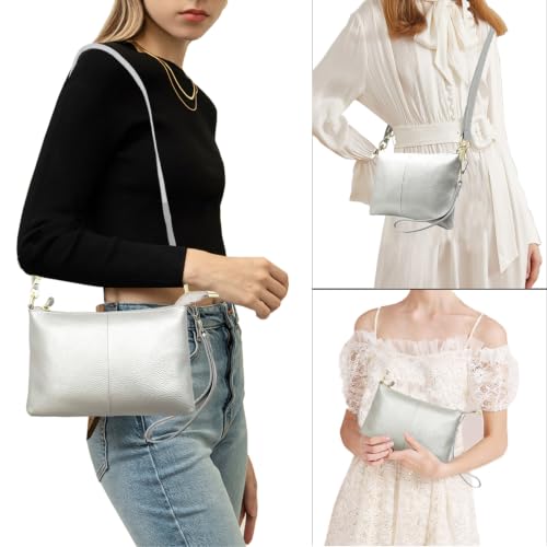 Image of Beurlike Leather Wristlet Wallet Clutch Purses For Women Small Crossbody Phone Bags