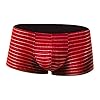 Boxershorts voor heren, katoenen onderbroek, basic boxerbroek, gestreept, ondergoed, broekje, gemiddelde taille, zacht…