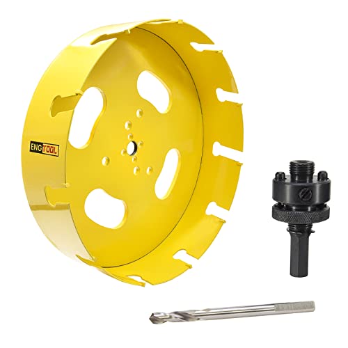 MaxTool 10" TCT Hole Saw 254mm Carbide Tip Holesaw 2.25" Deep with 5/8-18 Arbor Pilot Drill 3-Piece for Tough Abrasive Material; CT00Y57R1000A by MaxTool - Used condition - US$46.93
