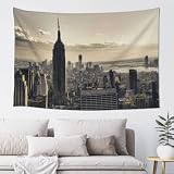 FZYIHNAS Grattacieli Di New York City In Winter Usa Tylish Wall Tapestry, Soft Fabric Wall Hanging For Indoor Decoration 60x40in