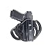 Open Top Belt OWB Leather Holster for CZ 75 Compact Series. Three Slot Pancake Outside The Waistband Holster.