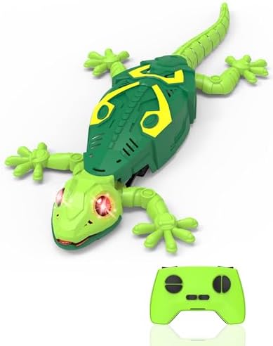 Wall Climbing Lizard,Wall Crawler Gecko,Remote Control Car Robot for Kid...