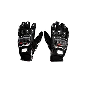Probiker PROBK03 Full Racing Motorcycle Gloves (Black, Medium)
