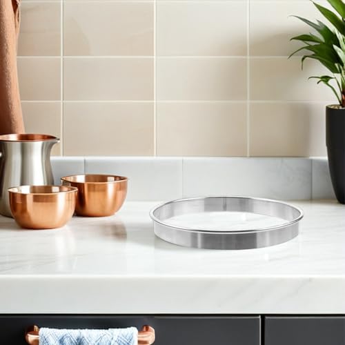 Aros de acero inoxidable para desmoldar postres perfectos y masas de pizza 6