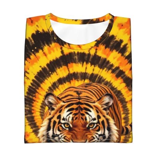 Image of Big Kids Tie Dye Shirt for Boys Girls Short Sleeve Hippie Tshirt Senior Tee