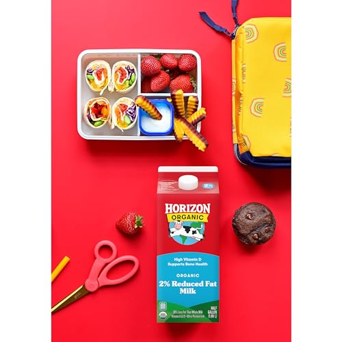 Horizon Organic High Vitamin D 2 Percent Milk, Creamy High Vitamin D Reduced Fat Milk, 64 fl oz Half Gallon Carton - Thumbnail 3