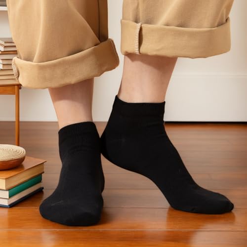 Losa Kute 6 Pairs Mens Ankle Socks Cotton Low Cut Socks for men 9-11 10-133