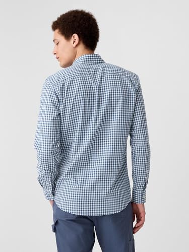 Image of Gap Men Solid Slim fit Long Sleeve Collared Neck Shirt