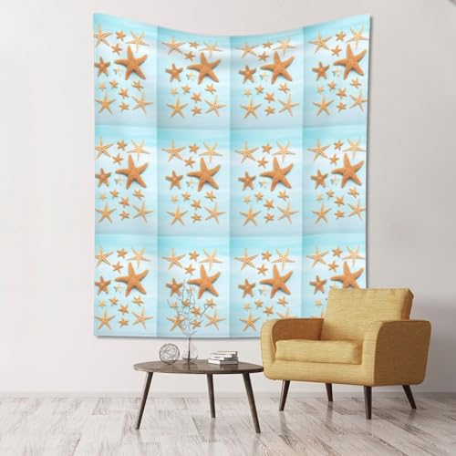 Tapisserie 3D d'impression estivale maritime pour décoration de chambre apaisante