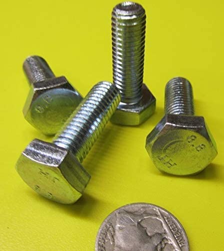 Class 8.8 Zinc Steel Bolts FT M10 x 1.5 mm x 30 mm Long 50 pcs