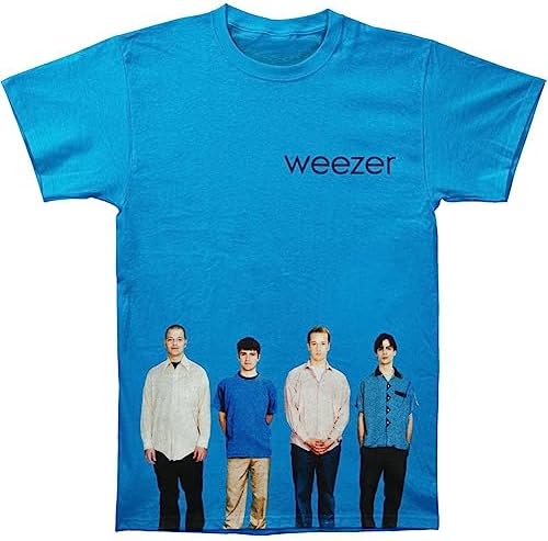 Camiseta masculina álbum azul Weezer | Mercadoria oficialmente
