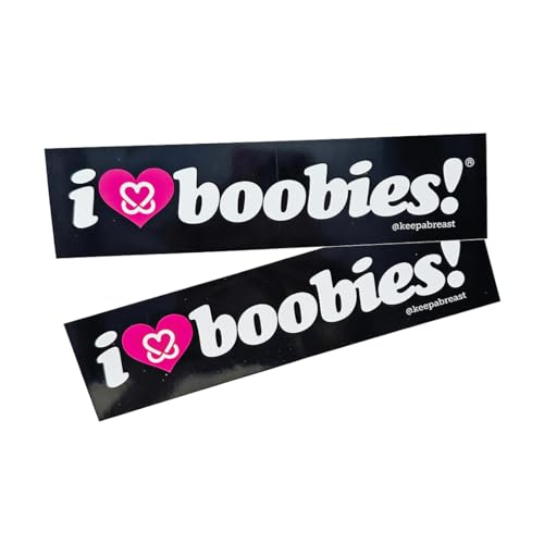 I Love Boobies! Bomb Bumper Sticker - 2 Pack