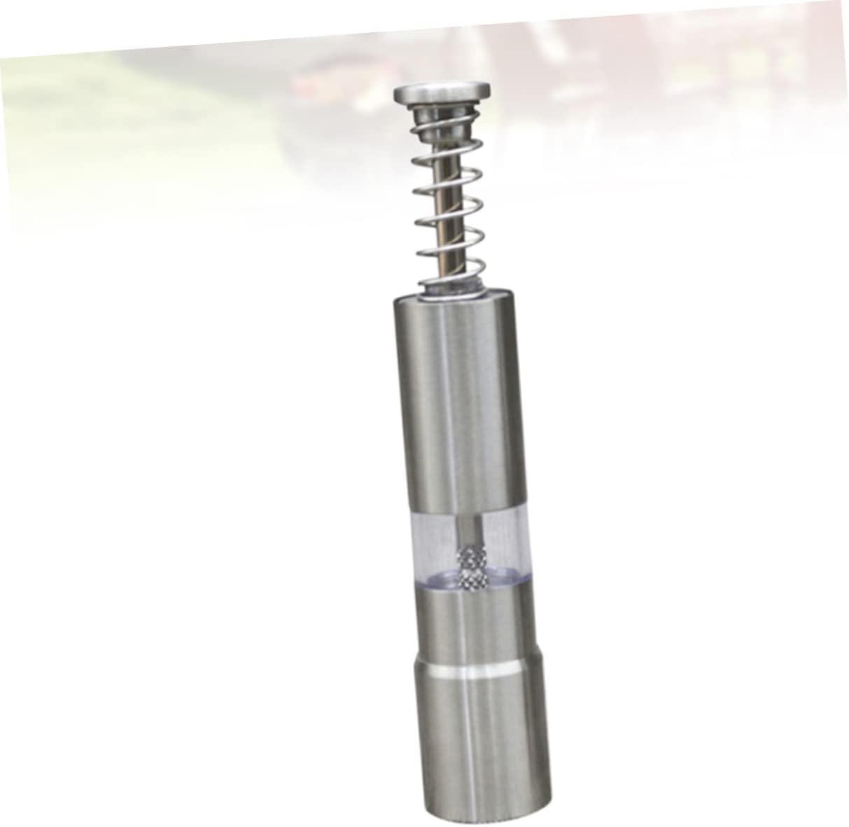 MAGICLULU Manual Pepper Mill Spring Stainless Steel Pepper Grinder Home Ever Cooking Tools Refillable