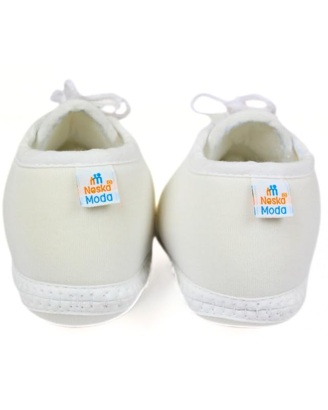 Image of Neska Moda 6 To 12 Months Baby Boys & Baby Girls Cotton Lace Booties
