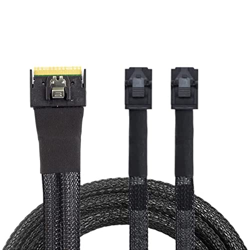 Câble Mini SlimSAS SFF-8654 8i 4.0 SAS HD SFF-8643 interne contrôleur RAID