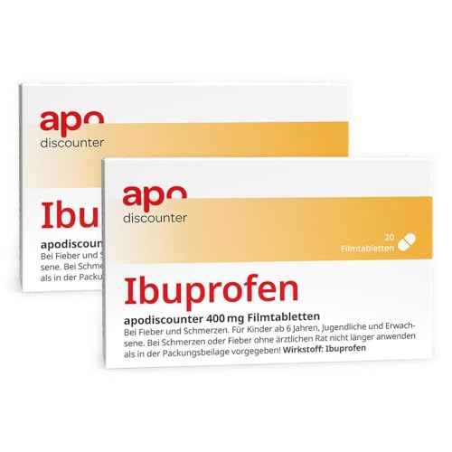 Ibuprofen 400 mg Schmerztabletten von apodiscounter 2x20 stk