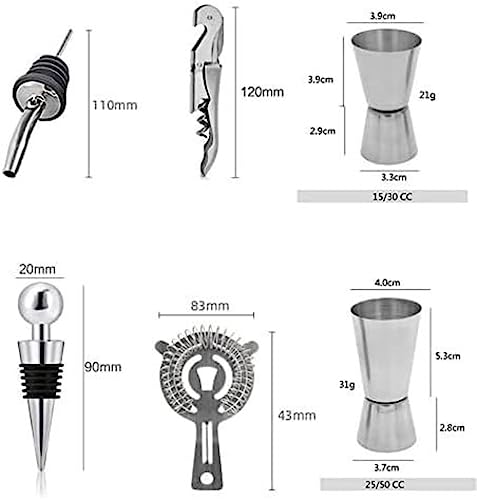 Set de Coctelera y Kit de Bartender RUVOO 23 Piezas miniatura 3