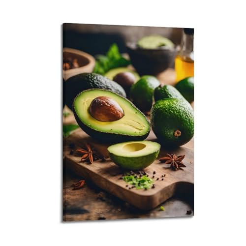 Toile avocat 30x45cm pour habiller un mur vide avec élégance
