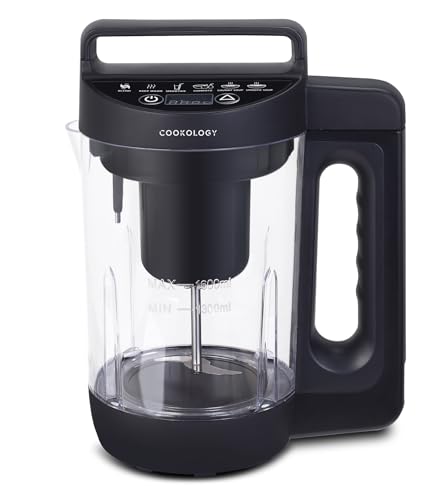 Cookology Soup & Smoothie Maker 1.6L CSMI1600L - 6 Automatic Programmes - Smooth & Chunky Soup, Smoothies, Compote, Blend & Keep Warm - Pause & Memory Function - LED Controls