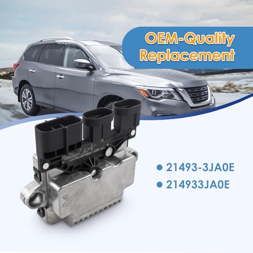 21493-3JA0E Engine Cooling Fan Module Compatible with Nissan Pathfinder 2013-2020 for Infiniti Q60 2014-2019 Radiator Cooling Fan Control Module Unit