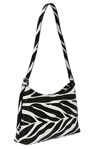 Sac à épaule Fjone Zebra noir pour illuminer vos tenues urbaines
