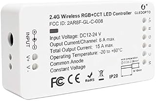 Yueyang RGB CCT ZigBee Controller LED Strip Light Smart Controller DC12-24V LED Strip ZLL APP Controller RGBW RGB+CCT Compatible with Hue Bridge Amazon Echo Plus and Zigbee3.0