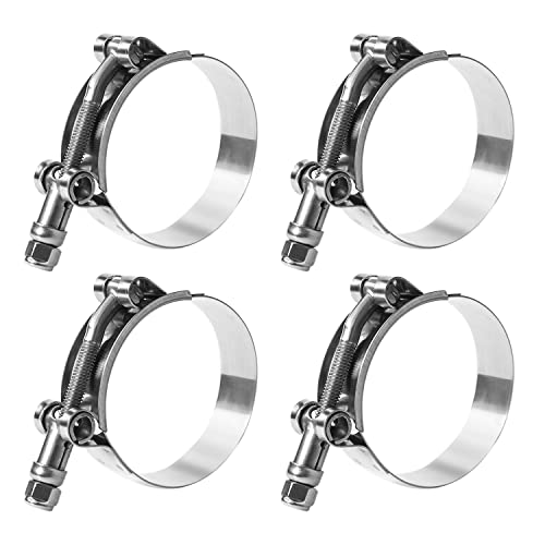 T Bolt Hose Clamp 2 1/2 Inch, MinerGuy Stainless Steel, Working Range 70mm-78mm for 2.5